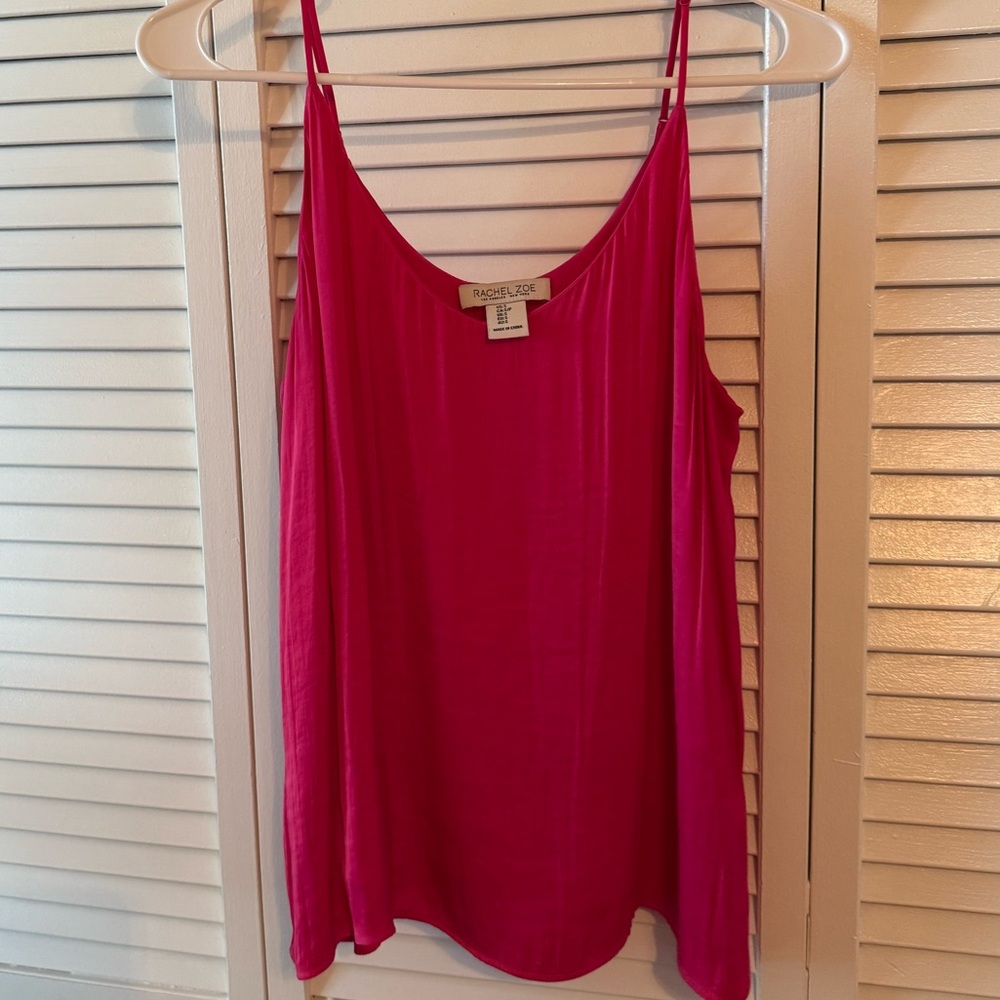 Rachel Zoe Hot Pink Silky Camisole